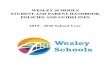 WESLEY SCHOOLS STUDENT AND PARENT HANDBOOK … · Wesley Family Services Mission and Primary Task 3 Wesley Schools Administration 3 Positive Behavior Interventions and Supports 4