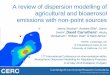 A review of dispersion modelling of agricultural and bioaerosol … · 2016-07-07 · Harmo’ 17 9-12 May 2016 Budapest, Hungary Contents •Background –Example agricultural source