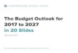 The Budget Outlook for 2017 to 2027 in 20 Slides · 2019-12-11 · 2017 2027 Total Outlays 1967 1992 2017 2027 As a percentage of GDP, spending for Social Security and the major health