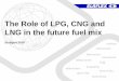 The Role of LPG, CNG and LNG in the future fuel mix · Source: DVFG/Institut Automotive Powertrain der Hochschule für Technik und Wirtschaft des Saarlandes, November 2016 LPG Advantages-Release