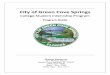 City of Green Cove Springs€¦ · Human Resources (HR): The HR Department is the liaison between the Intern and each individual City Department that utilizes the Intern. HR coordinates