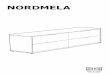 NORDMELA · 2018-05-31 · tip-over. ALWAYS secure this furniture to the wall using tip-over restraints. To further reduce the risk of serious injury and death from tip-overs: - Place