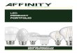 LED PRODUCT PORTFOLIO - Affinity · LED SPOTLIGHTS PRODU T FEATURES True 2700-3000k warm white colour GU10 / MR16 Dimmable and non Dimmable options High quality chip and driver for