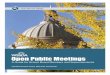 Open Public Meetings€¦ · Open Public Meetings: A Guide for School Board Members and Superintendents 1 Introduction Representative democracy relies on the informed trust of the