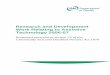 Research and Development Work Relating to Assistive Technology … · 2015-04-03 · Research and Development Work Relating to Assistive Technology Introduction Report format and