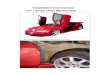 Installation Instructions for Lambo Door Mechanism · 2009-06-01 · for Lambo Door Mechanism 1. Lift the hood and remove left and right shield of front wheel. 2. With the door open