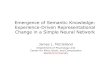 Emergence of Semantic Knowledge: Experience-Driven ...soma.mcmaster.ca/papers/cds2008/McClelland - Emergence of Sem… · Experience-Driven Representational Change in a Simple Neural