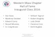 Western Mass Chapter Hall of Fame Inaugural Class 2014...Western Mass Chapter Hall of Fame Inaugural Class 2014: • Dan Kane • Matthew Striebel • Edward Carey • Russell Mooney