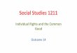 Social Studies 1211 - J-Stan · they represent but also the citizens that elected them. The politicians make laws on Canadian citizens behalf. Judges decide… The Charter of Rights