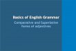 Basics of English Grammarmrheidar.weebly.com/uploads/4/3/5/7/43574001/comparative... · 2019-09-01 · Practice Help Dictionary Back Give comparative forms for a group of 25 adjectives