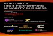 BUILDING A HIGH-PERFORMING MINORITY BUSINESS · Procurement Masterclass REFUNDABLE DEPOSIT All successful applicants will need to pay a refundable deposit of £500 to reserve their
