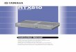 RTX810 Instruction Manual - Yamaha Corporation · 8. Ensure to only use the specified power supply voltage. Use of any different power supply voltage, for example overseas voltage,