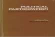 POLITICAL PARTICIPATION€¦ · political participation is posed as a problem of how an individual’s participation could be seen as a means to his political ends. Benn’s contribution