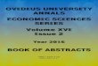 OVIDIUS UNIVERSITY ANNALS ECONOMIC SCIENCES SERIES …stec.univ-ovidius.ro/html/anale/RO/2016/ANALE vol 16... · 2017-05-30 · -George , Marinescu Paul , ... - Advantages and Disadvantages