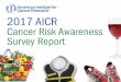 2017 AICR Cancer Awarenes… · 26. Breast Implants 33 percent -14 27. Sugar 28 percent +13 28. Grilling Meat 23 percent +4 29. Coffee 10 percent -1 *These factors are well recognized