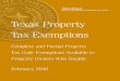 96-1740 Texas Property Tax Exemptions - Howard CAD · Tax Code Section 5.05(a) authorizes the Comptroller’s office to prepare and issue publications relating to the appraisal of