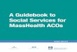 A Guidebook to Social Services for MassHealth ACOs · [ 2 ] and most reside within nonprofit organizations. Most social service programming is operated by nonprofit organi-zations,