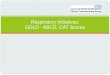 Respiratory Initiatives: GOLD - ABCD, CAT Scores Respiratory CA… · GOLD: Changes in 2017 COPD Prevention Smoking cessation is key. Pharmacologic therapy can: Reduce COPD symptoms,