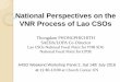 National Perspectives on the VNR Process of Lao CSOs · VNR/SDG recommendation organized by LCCO on April 26-27, 2018. there are 30 participants from 25 CSO organizations with support
