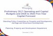 Preliminary 2017 Operating and Capital Budgets and 2018 to ...€¦ · rec’d/processed . New / Additions 52% 326/267 Renovations 17% 1,305/1,207 . Housing Applications – increases