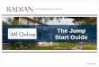 The Jump Start Guide - MI Online Start Guide.pdfThe Jump Start Guide Version 5.15 Table of Contents Subject Pages About MI Online 3 Getting Started 4 Obtaining User Ids 5 Determining