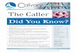 Did You Know? · Calvary Lutheran Church, 2415 S. 320th Street, Federal Way, WA 98003 Phone: (253) 839 - 0344, Fax: (253) 839 - 0345, Did You Know? Your Council is reading a book