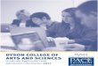 DYSON COLLEGE OF ARTS AND SCIENCES · 2017-01-01 · Pace University Graduate Merit Scholarships ... activities, recom mendations, and responses to questions on the application. An