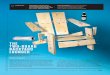 TWOˇBOARD BACKYARD LOUNGER E · My design is based on the rustic-but-comfy Westport plank chair, which evolved into today’s Adirondack chair. Thomas Lee built the original in 1903