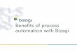 Benefits of process automation with Bizagi · 03/10/2018  · Bizagi digital transformation pillars. How BizagiIgnites Digital Transformation Benefits of Process Automation with Bizagi