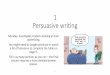 1 Persuasive writing - falcon.norfolk.sch.ukfalcon.norfolk.sch.uk/.../Persuasive_writing.pdf · 1 Persuasive writing Monday- Investigate products looking at their advertising. You