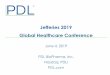 Jefferies 2019 Global Healthcare Conference · Noden Pharma Overview Noden Pharma and Tekturna ® /Rasilez ® (aliskiren) were PDL’s first operational acquisitions in July 2016