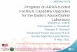 Progress on ARRA-funded Facility & Capability Upgrades for ... · Progress on ARRA-funded Facility& Capability Upgrades for the Battery Abuse/Safety Laboratory William A. Averill