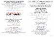n Line for our St. Paul’s ST. PAUL’S PRESBYTERIAN Weekly ... · May the peace of Christ be with you and also with you. May the peace of Christ be with you in all you do. Sharing
