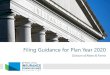 Filing Guidance for Plan Year 2020 - Washington State Office ......2019/04/16  · Rate Filings Individual and Small Group Rate Filings • Per RCW 48.02.120(5) and 45 CFR 154.215,