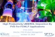 High Productivity UBM/RDL Deposition By PVD For FOWLP ... · ©2016 SPTS Technologies - Confidential & Proprietary Chris Jones Director, PVD Product Management October 19, 2016 High