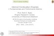 Internal Combustion Engines - Princeton University · Internal Combustion (IC) engine fundamentals and performance metrics, computer modeling supported by in-depth understanding of