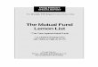 The Mutual Fund Lemon List - Stock Investing, ETFs ...stockinvestor.com/wp-content/uploads/Mutual-Fund... · market funds, and $1.8 trillion are in ETFs. Professionals get it. Most