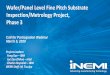 Wafer/Panel Level Fine Pitch Substrate Inspection/Metrology …thor.inemi.org/webdownload/2020/W-PL_Metrol-Phase3_CFP.pdf · 2020-03-10 · X pitch : 11.15mm Y pitch : 9mm 7.5mm Layer