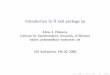 Introduction to R and package sp - Geoinformatics · Introduction to R and package sp Edzer J. Pebesma Institute for Geoinformatics, University of M unster edzer.pebesma@uni-muenster.de