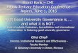 World Bank – CMI MENA Tertiary Education Conference ... · First, “good governance” lacks parsimony. Second, “good governance” lacks differentiation. Third, “good governance”