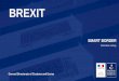 BREXIT - VID · At each Brexit impacted crossing point, the maritime companies, ports and the tunnel worked together to adapt the infrastructures and mobilise local actors to prepare