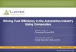 Driving Fuel Efficiency in the Automotive Industry Using ... · With a global consulting experience spanning over 14 years, Dr. Sanjay Mazumdar has been leading Lucintel since 1998