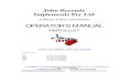 AGRICULTURAL ENGINEERS OPERATOR’S MANUALjohnberendsimplements.com.au/wp-content/uploads/2016/11/...manual.… · OPERATOR’S MANUAL PARTS LIST LINKAGE OFFSET DISC PLOUGHS PRODUCT