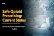 Safe Opioid Prescribing: Current Status · programs specific to pain management and opioid prescribing for all disciplines. 2. National organizations focused on treating pain had