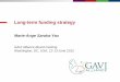 Long-term funding strategy - GAVI · 2019-11-25 · funding model 3. Long-term funding strategy adopted strengthened Mid-term review successful and donors’ confidence built 2. Adjusted