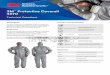 3M Protective Coverall 4570...Comfort and protection Liquid protection Type 3 and Type 4 (EN 14605) and Type 6 (EN 13034) Whole suit full and reduced spray test (EN ISO 17491-3) Dust