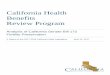California Health Benefits Review Program · AT A GLANCE . As introduced, Senate Bill (SB) 172 would require that ... Health Insurance in CA and SB 172 *Such as enrollees in Medi-Cal,