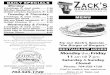 ZacksHamburgers.comzackshamburgers.com/images/zacksmenu.pdf · 2018-08-30 · Hamburger Steak 80z. 100% ground beef topped with sauted onions, sewed with homemade cole slaw, french