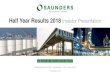 Half Year Results 2018 Investor Pre ... Half Year Results 2018 Investor Presentation Managing Director