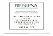 2016-17 - nipsa.org · NIPSA ACCREDITATION & CERTIFICATION HANDBOOK - ©2016 Page 1 A The National Independent Private Schools Association ACCREDITATION AND THERAPEUTIC CERTIFICATION